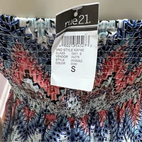 Rue 21 Smocked and strapless summer dress size small NWT