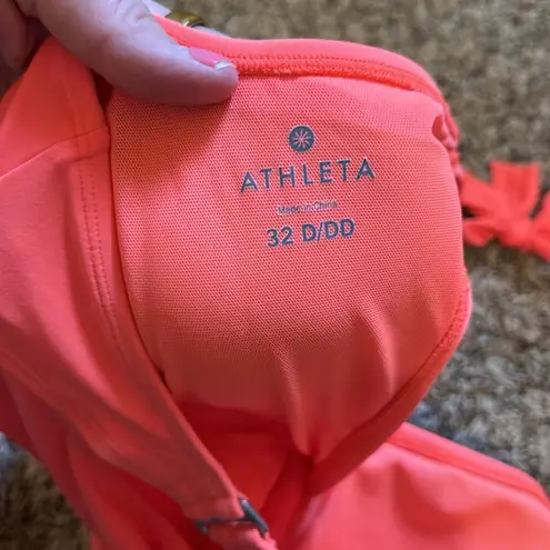 Athleta  Swim Tankini Coral Orange 32 D/DD