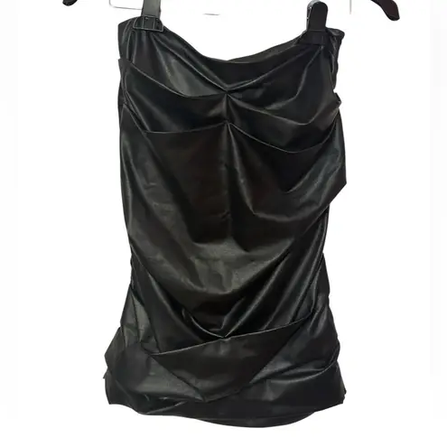 Brochu Walker Gina Ruched Pencil Skirt - Black Onyx Size Medium