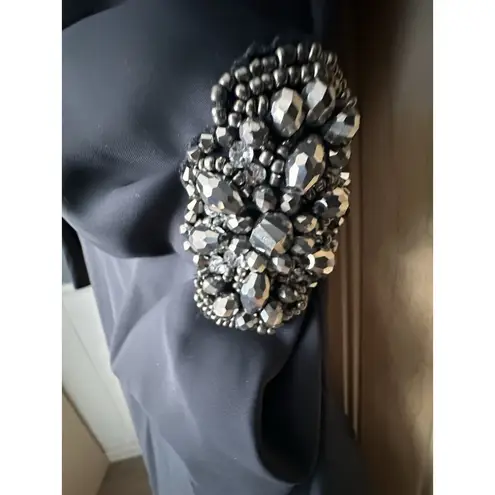 Alex Evenings Scuba Sheath Light Compression Dress 3/4 Sleeve Size 8 Charcoal