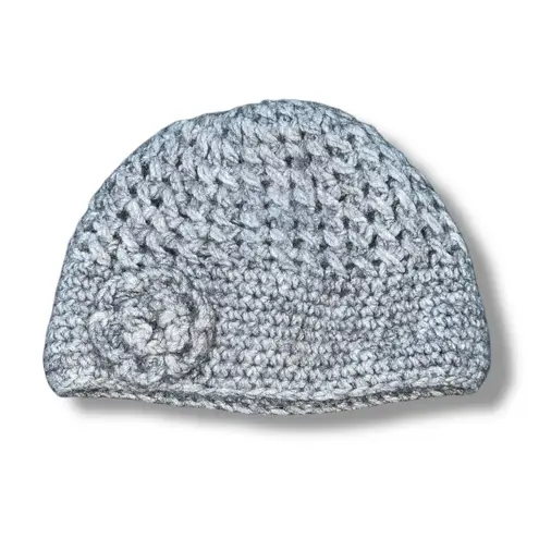 Fratelli Talli Firenze Italy Womens Alpaca 25% Knit Hat Beanie Italia Rose Gray