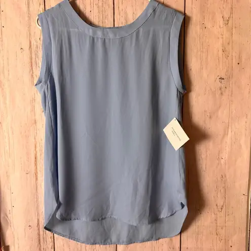 Stella Luce Women's Blue Sleeveless Lightweight Blouse Sz L NWT