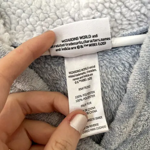 Harry Potter white blue long hooded sweater comfortable movie adult one size