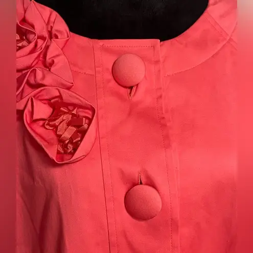 Madison Peacoat Short Style Blazer Jacket Watermelon Coral 3/4 Sleeve Sz L NEW Pink Size L