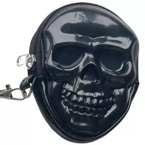 Skull nwt Coin Bag purse black