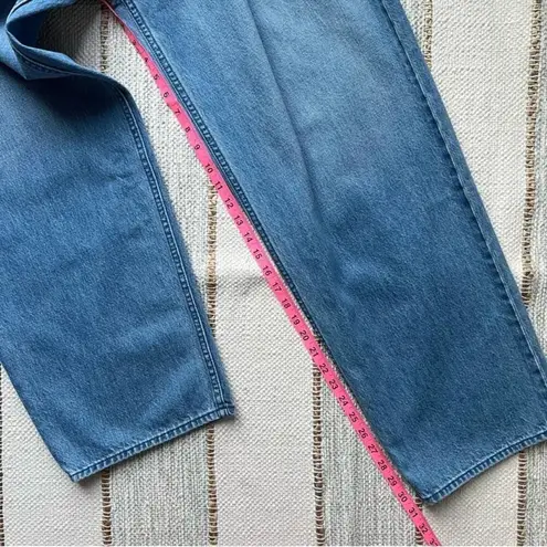 Mother SNACKS The Pleated Fun Dip Puddle Wide Leg Jeans Women’s Size 33 Blue