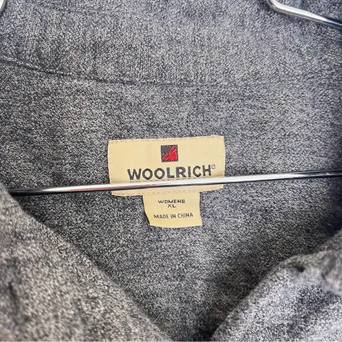 Woolrich Women’s  size XL cotton flannel grey