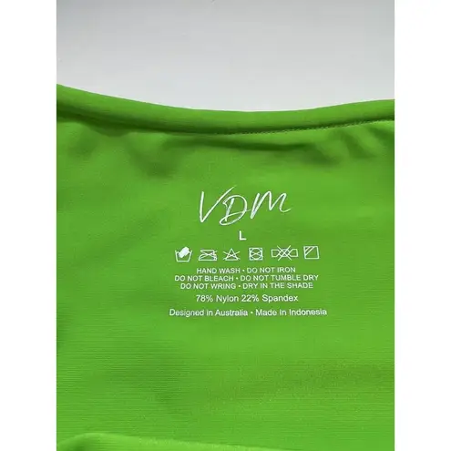 VDM the Label Solid Green Bikini Bottom Large New