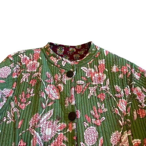 Winter Cotton Bohemian Reversible Quilted Jacket Long