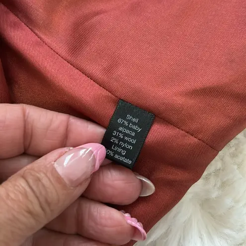 Peruvian Connection Baby Alpaca Wool Blend Jacket Rust