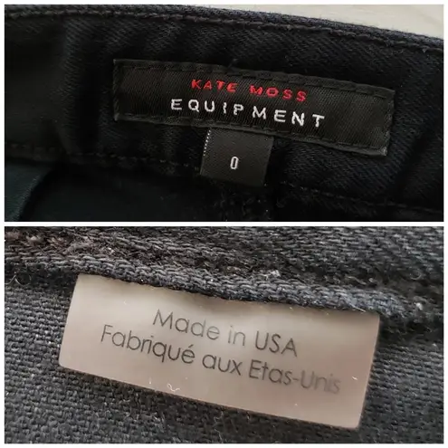 Equipment x Kate Moss Black Warren Raw Hem Skinny Jean See Description