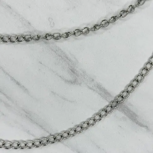 Silver Tone Double Strand Chain Pants Chain Wallet Chain 19.75" ✨