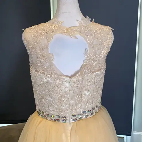 Women’s Short Prom Party Dress Size 6 Yellow