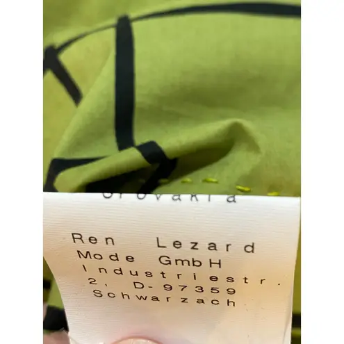 René Lezard Green Black Windowpane Check Sheath Dress Size 44 Career AS IS Green