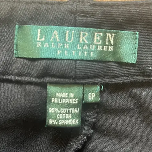 Lauren Ralph Lauren Black Jean Pants Womens Size 6 Petite Straight Basic Classic