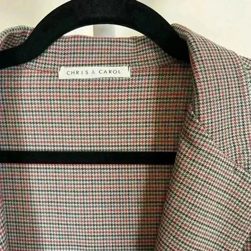Chris & Carol Blazer With Small Houndstooth Pattern Size Large