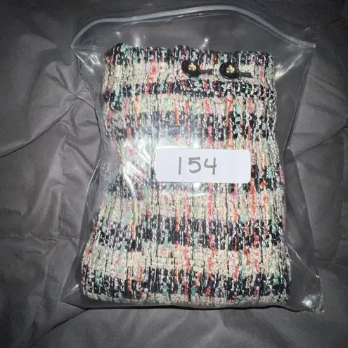 Scotch & Soda Scotch & Soda Short Mini Tweed Pocket Front A Line Skirt Combo T Multi Color Lg