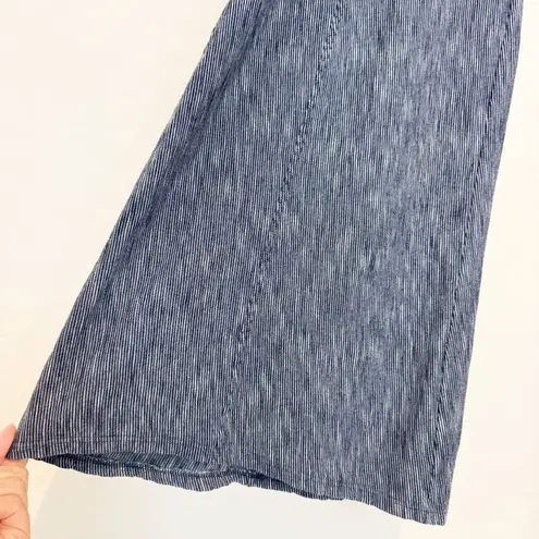 XCVI Wide Leg Cotton Pull On Smocked Pants Boho Lagenlook Beachy Coastal Medium