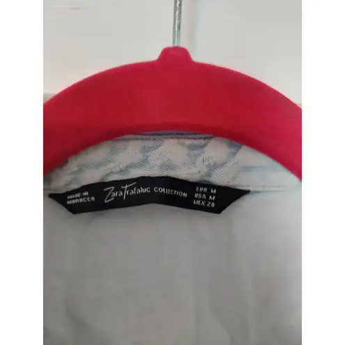 Zara Trafaluc Collection Womens Light Blue Denim Shirt Size M Size M