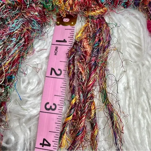 Lakhay's Collection Funky Fringe Woven Boho Crossbody Bag Purse 100% Silk