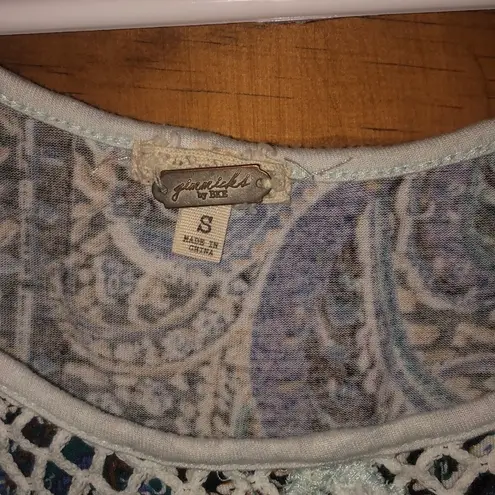 Gimmicks by BKE Gimmicks BKE lace overlay tank top size small