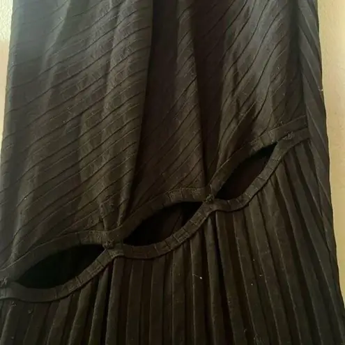 As is RTR Simon MillerSimm Dress Black/Silver Long Sleeve Cut Out sz Xs xSmall Black