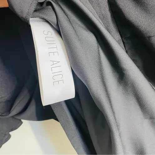 Suite Alice Tailored Bell Sleeve Black Dress Size M Size M