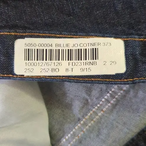 Dickies Crafted For Women Relaxed Fit Dark Wash Structured Jeans Size 2 Workwear