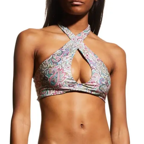 PilyQ New. PQ shimmer paisley bikini. L-top/S-bottom. Retails $152