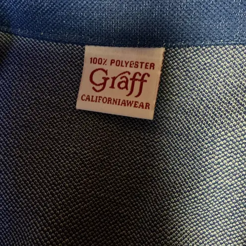 Vintage 70s polyester denim vibes blazer Blue Size L