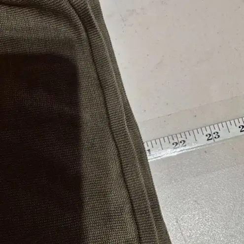 Banana Republic VTG Y2K  Silk Lace up‎ Olive Green Sweater Peasant Cottage Medium