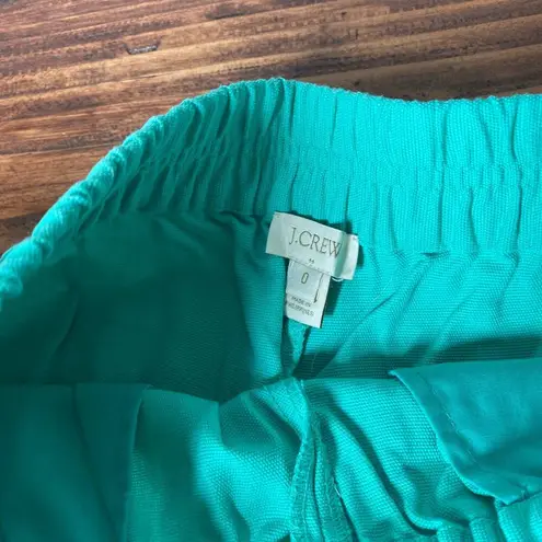 J.Crew  Boardwalk Pull On Teal Shorts Size 0 Blue Green