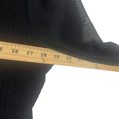 Allegra K Allegra K Women's Size Large Mesh Sleeves Black Whymsygoth Top