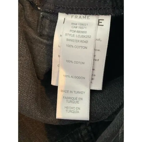 Frame Le Original Skinny Jeans Womens 24 Black Ripped Grunge Whimsigoth Festival