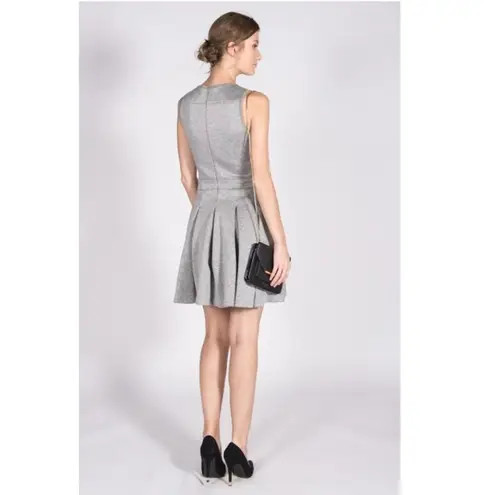 Comptoir des Cotonniers Dress XS Jersey Pleated Gray Neoprene