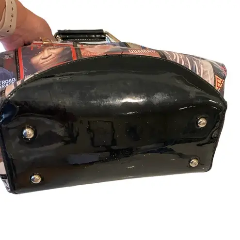 Michelle Obama Barack Obama Glossy Magazine Cover Satchel Purse Bag President Black