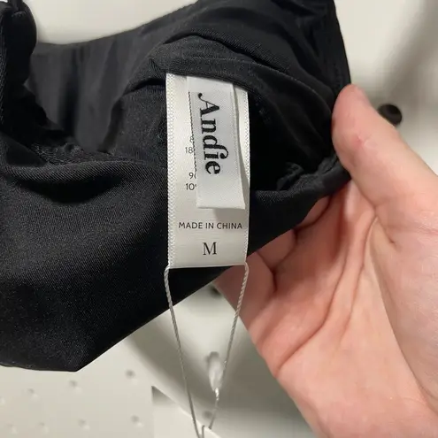 ANDIE NWT Maui Top Bikini Black Size M