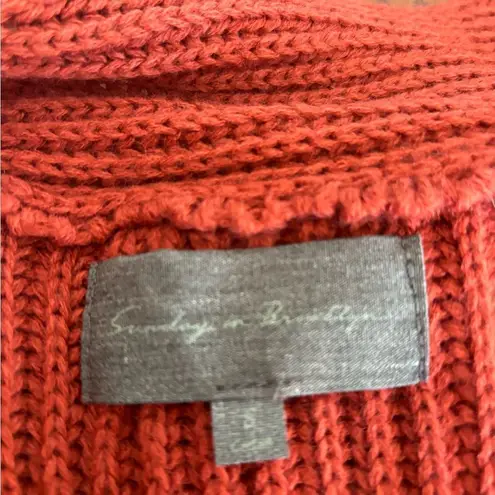 Sunday in Brooklyn rust orange open cardigan S
