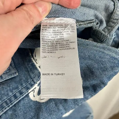 The Ragged Priest Flower Print Shortalls Sz.28 NWT