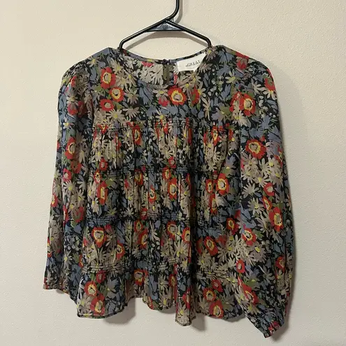 The Great The Daze Floral Blouse twilight floral size 1 (S) designer boho top Red