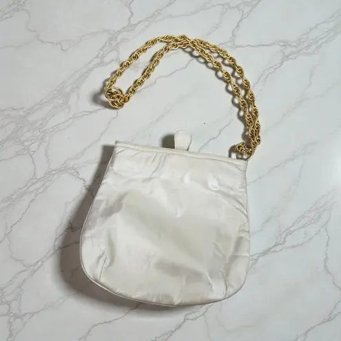 MARCO BROTHERS Vintage Ivory Gold Cocktail Shoulder BAg