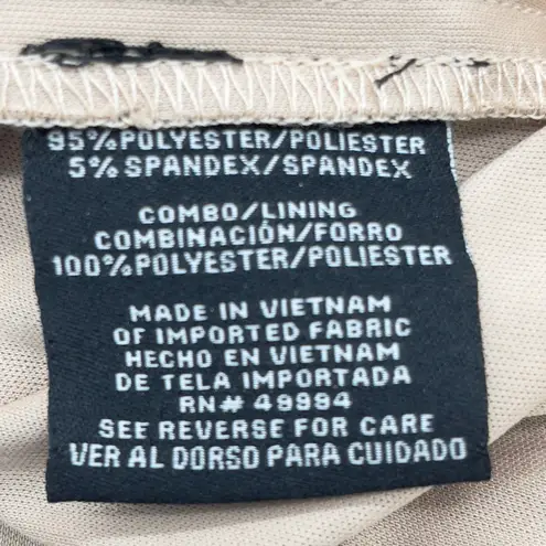 R & M Richards Womens Dress Size 14 Sheer Mesh Illusion Party Cocktail Evening