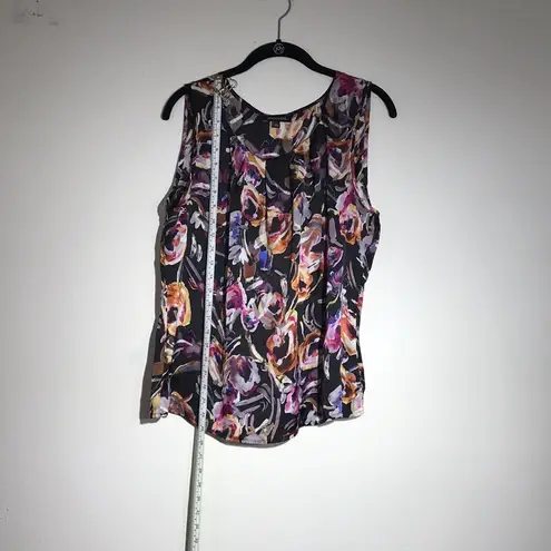 Notations  Black Floral Tank Size Size Large