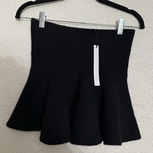 Susana Monaco Mapache Flare Miniskirt NWT black color size XS