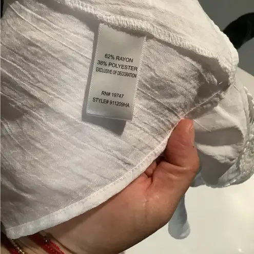 Counterparts Cream Asymmetrical 3/4 Sleeve Blouse