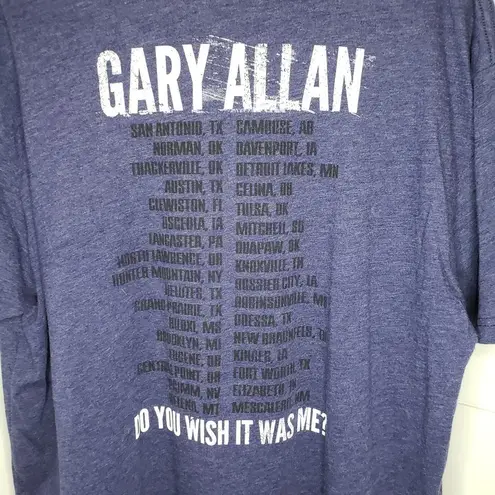 Wish Gary Allen Navy Blue Do You  It Was Me Tour Band Concert Tee XL