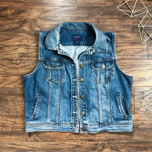 vintage • Y2K denim vest cropped faded distressed 2000s vintage • Y2K denim vest cropped faded distressed 2000s