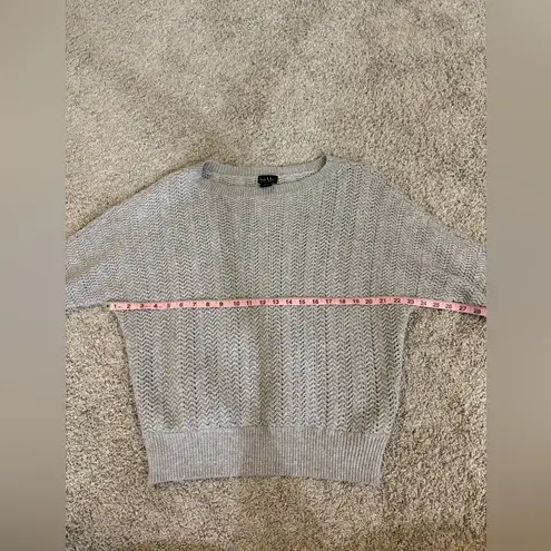 Nicole Miller  Gray Knit Sweater Size Large