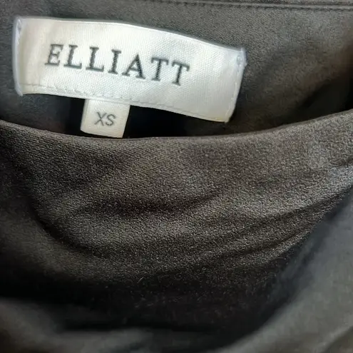 Elliatt Amari Satin Off The Shoulder Jumpsuit Size XS In Black