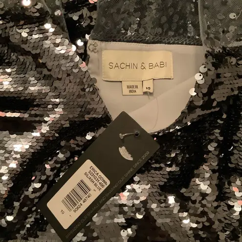 Sachin + Babi Womens Erica High Shine Gown Dress Pockets